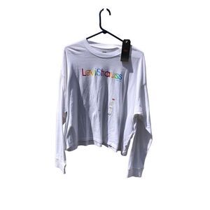 Levis NWT crop long sleeve t shirt